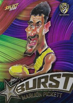 2022 Select AFL Footy Stars - Starburst Caricature - Paint #SBP55 Marlion Pickett Front